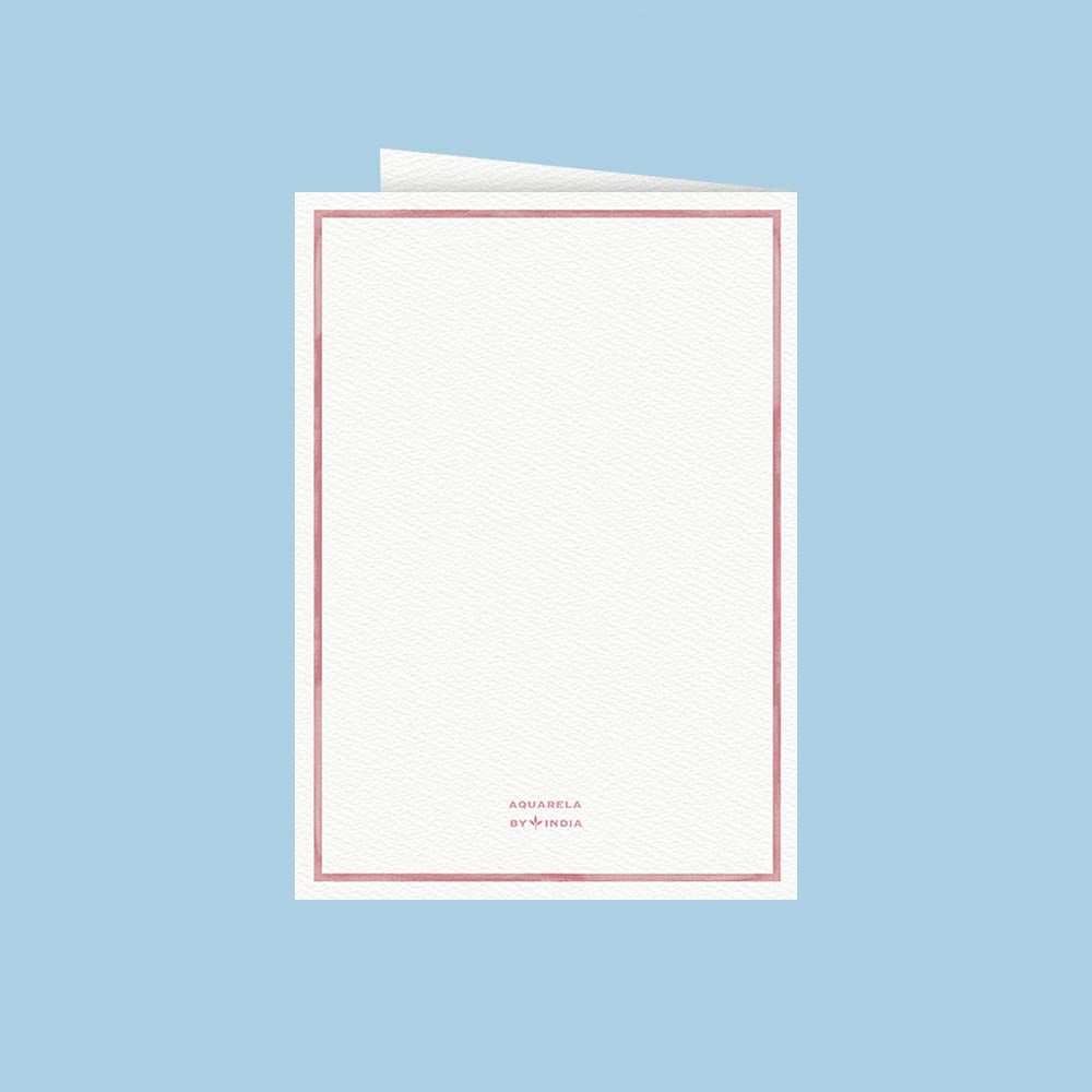 Greeting Card Flamingoes in Love