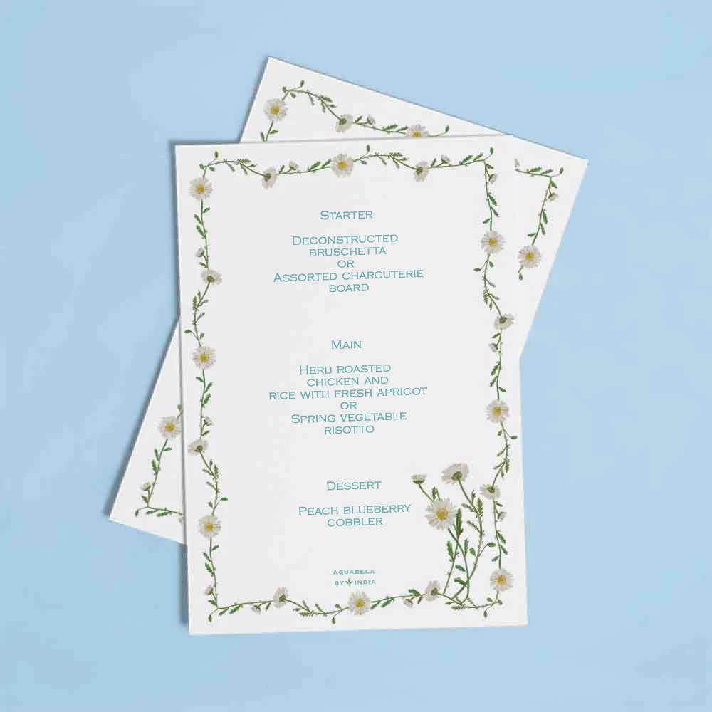 Personalised Menu He Likes Me, He Likes Me Not