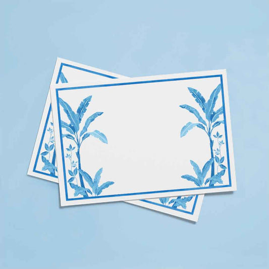 Cards & Envelopes Blue Palms
