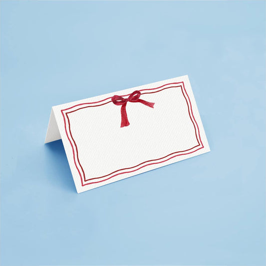 Place Cards Christmas Bow