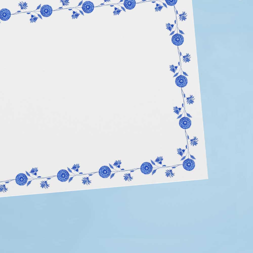 Cards & Envelopes Blue Flowers