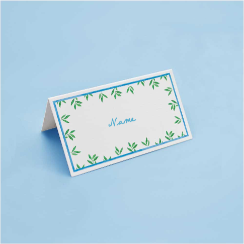 Personalised Place Card Comporta Greens