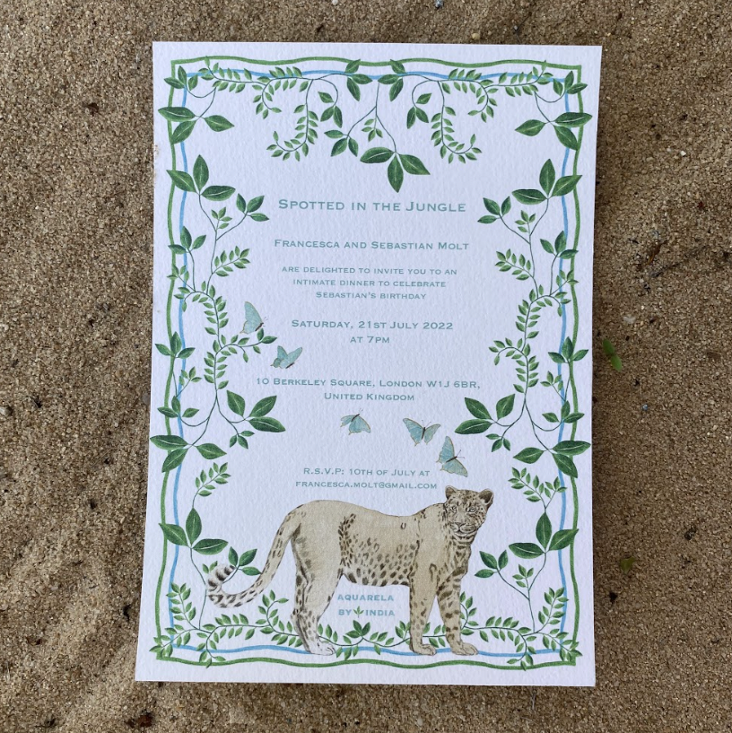 Personalised Invitation Spotted in the Jungle